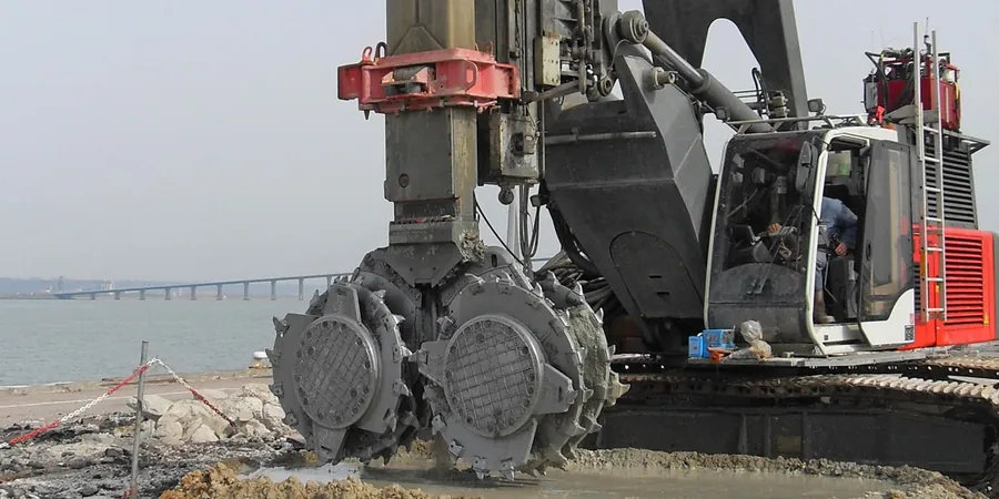 Illustrative image of Deep soil mixing in Ballarat